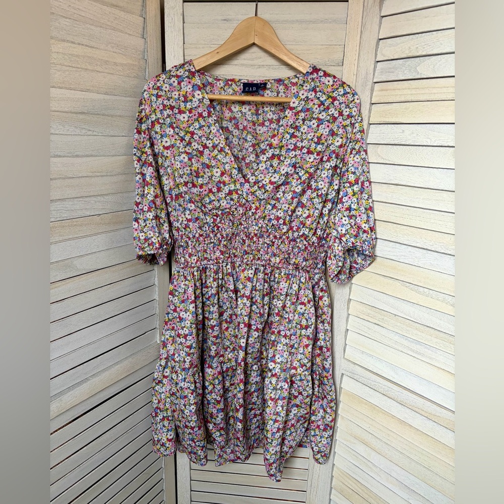 Gap Floral Mini Dress, L Tall